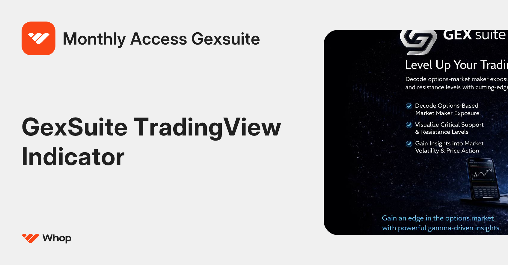 Monthly Access Gexsuite | Whop