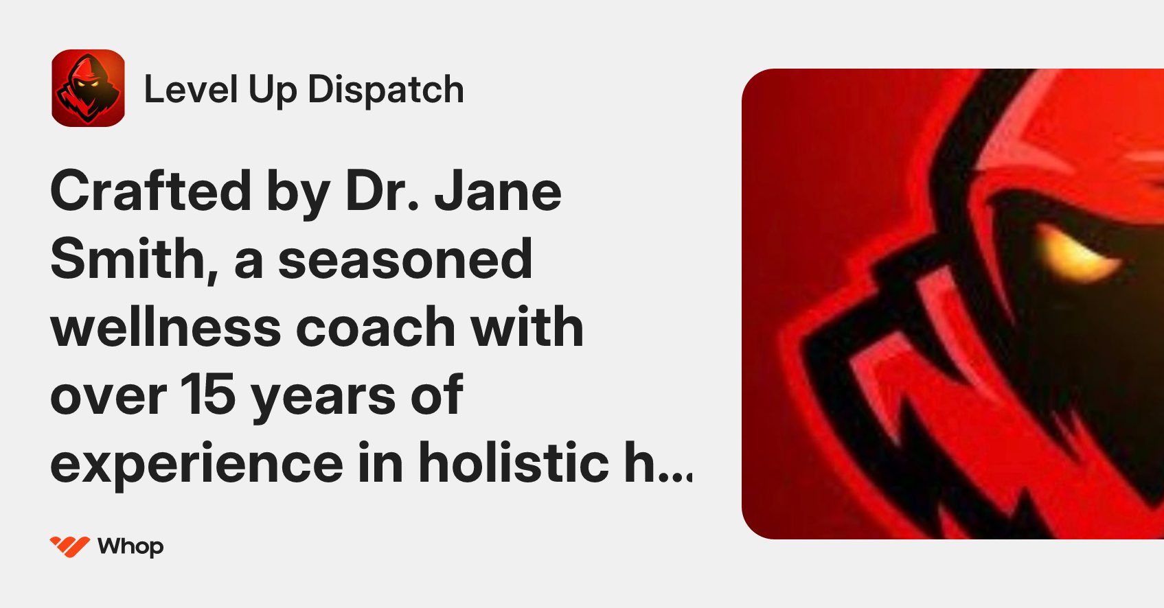 Level Up Dispatch | Whop