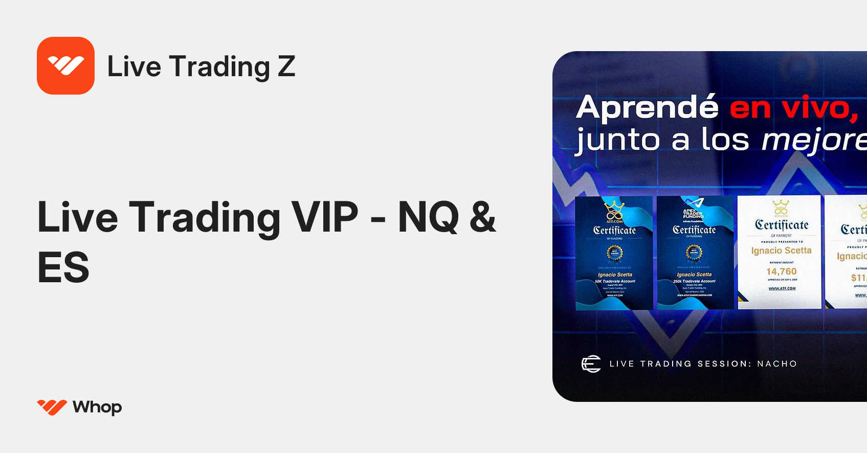 Live Trading Z | Whop