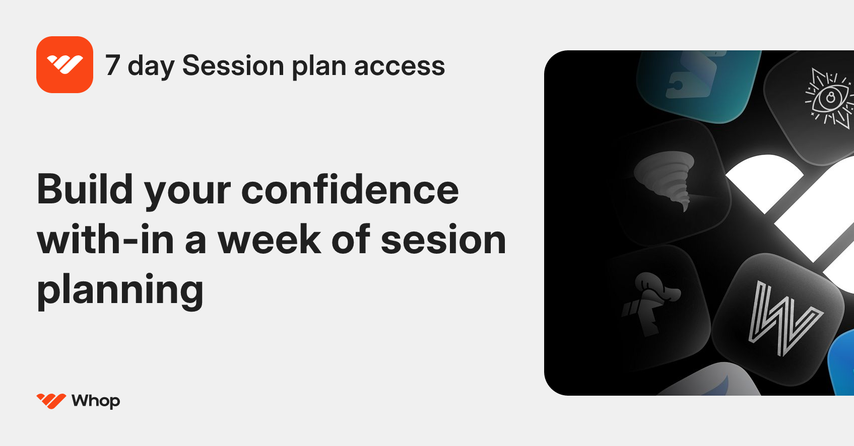 7 day Session plan access | Whop