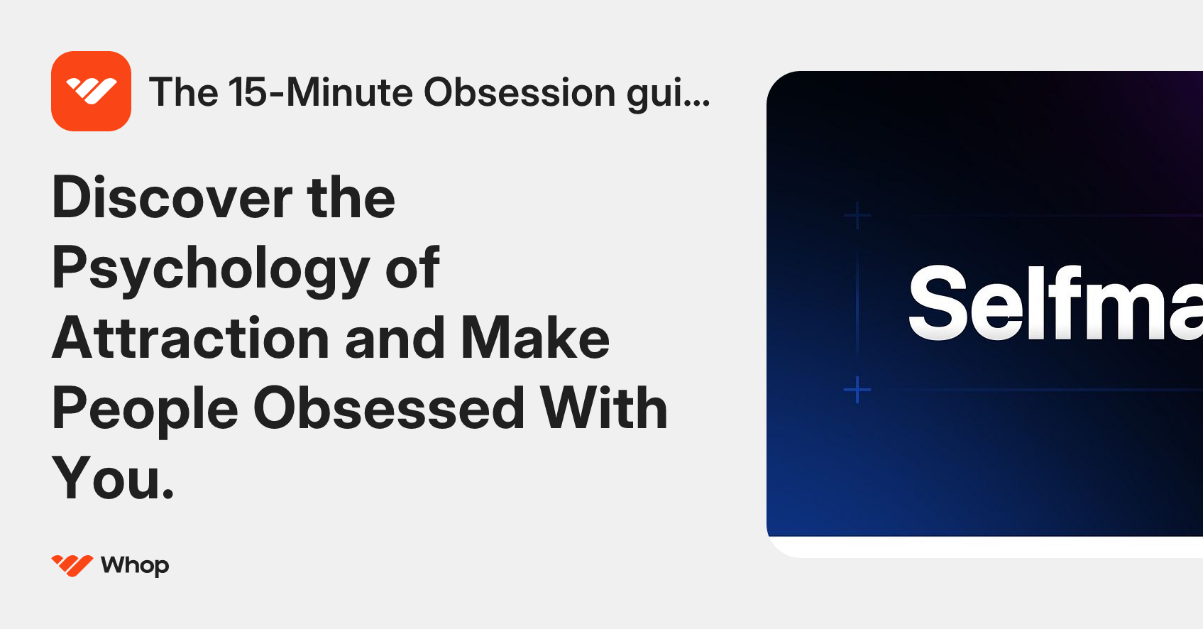 The 15-Minute Obsession guide. | Whop