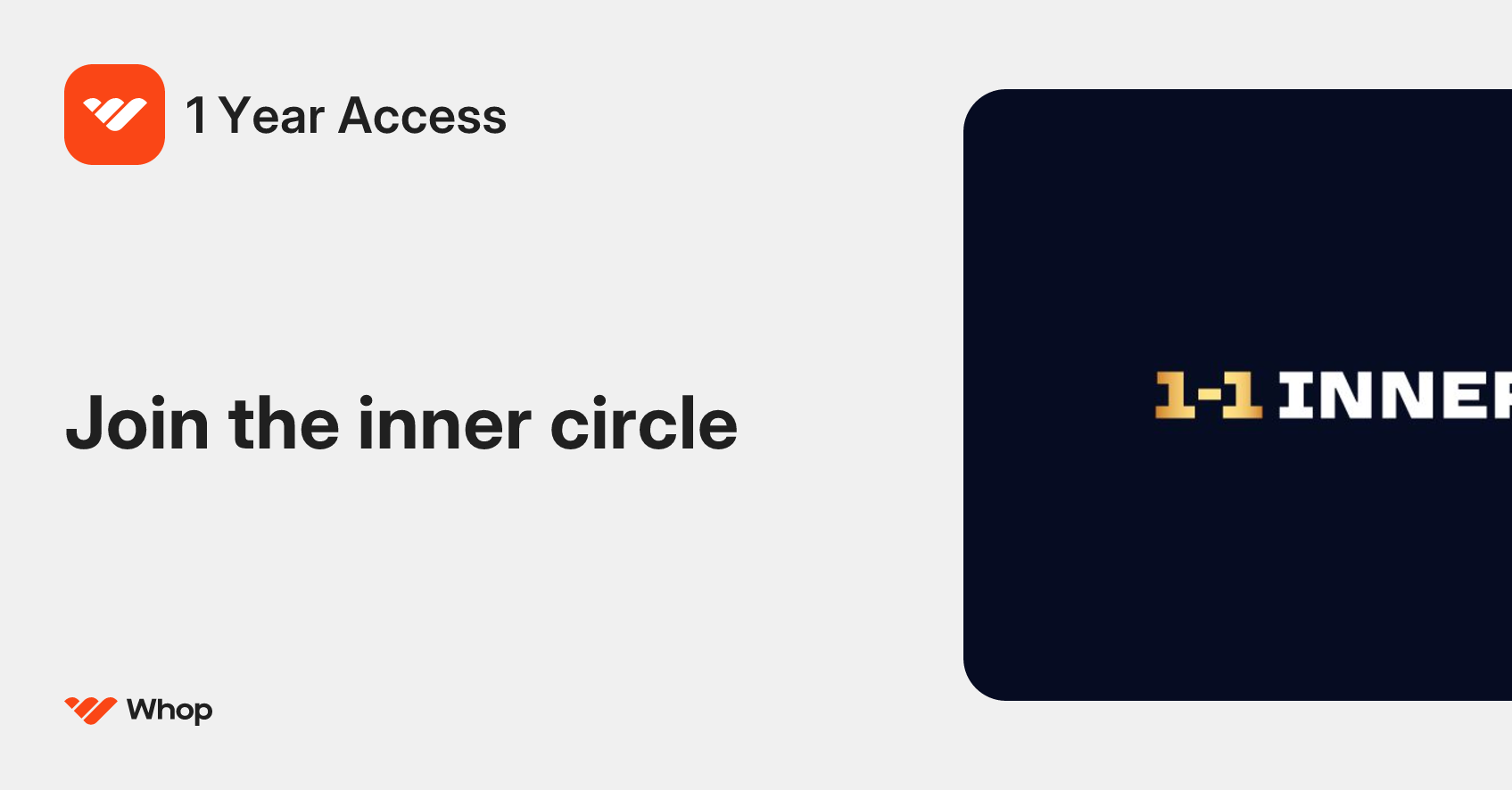 1 Year Access | Whop