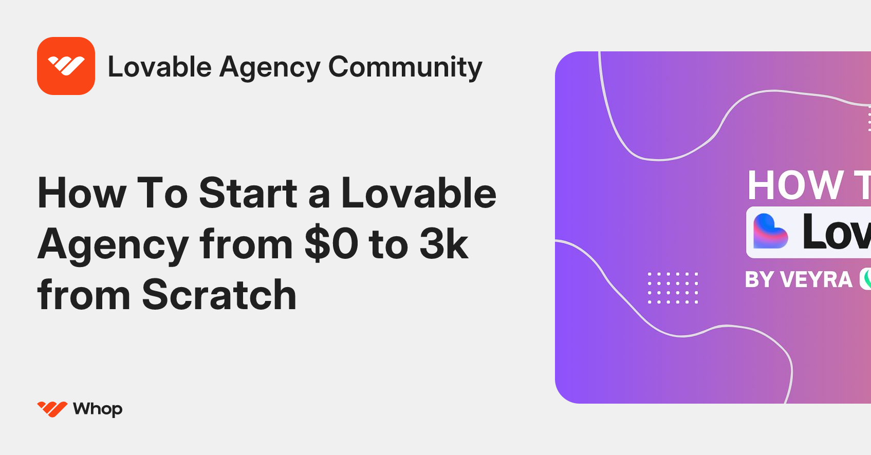 Lovable Agency Community | Whop