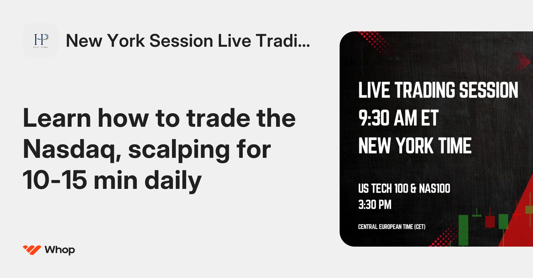 New York Session Live Trading Whop