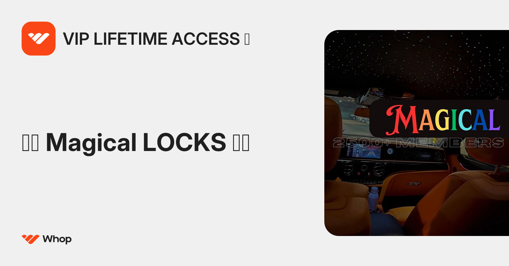 VIP LIFETIME ACCESS | Whop