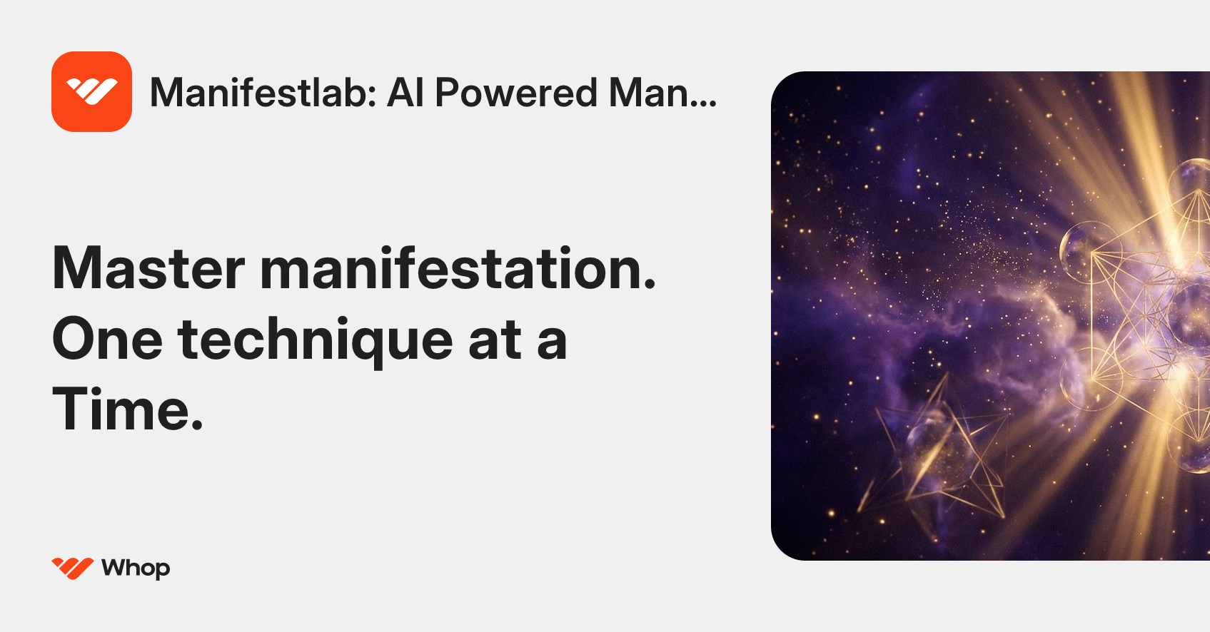 Manifestlab: AI Powered Manifestation Toolkit | Whop