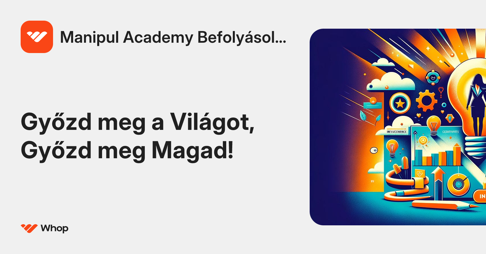 Manipul Academy Befolyásolás | Whop