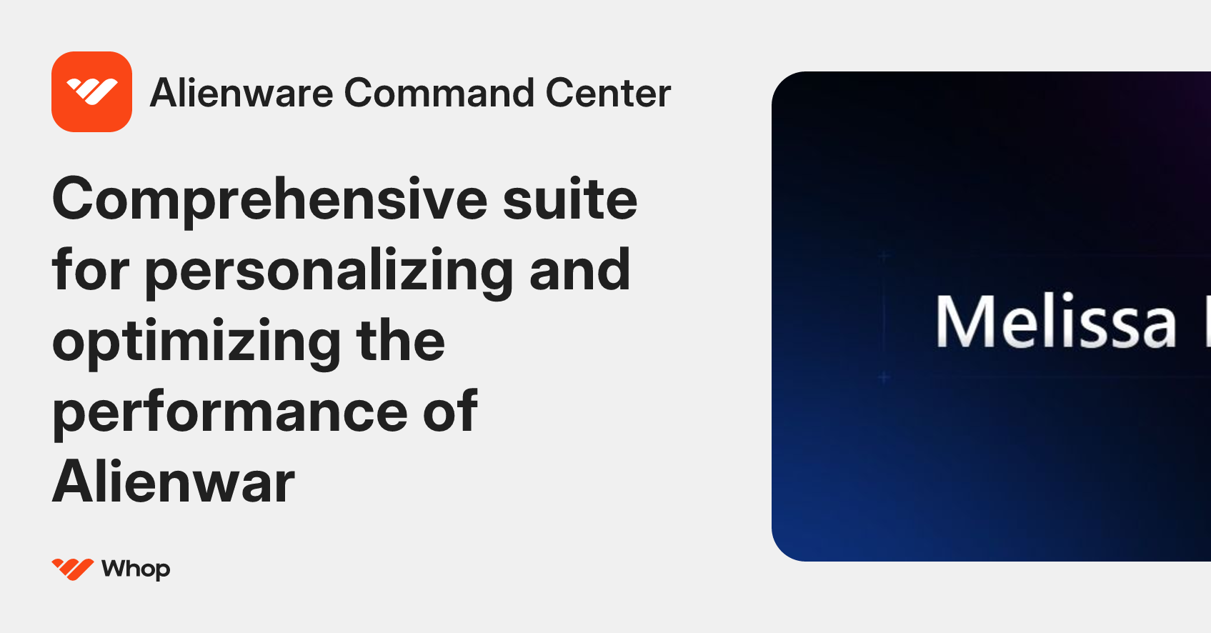 Alienware Command Center | Whop