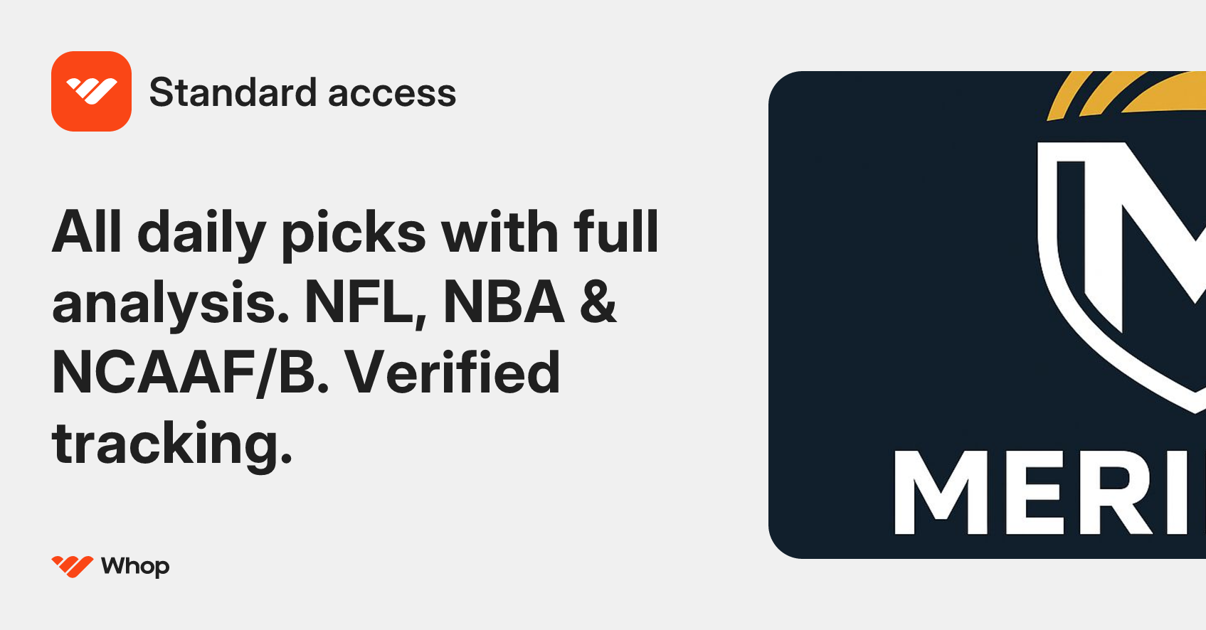 Standard access | Whop