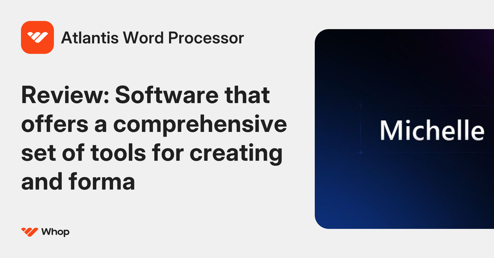 Atlantis Word Processor | Whop