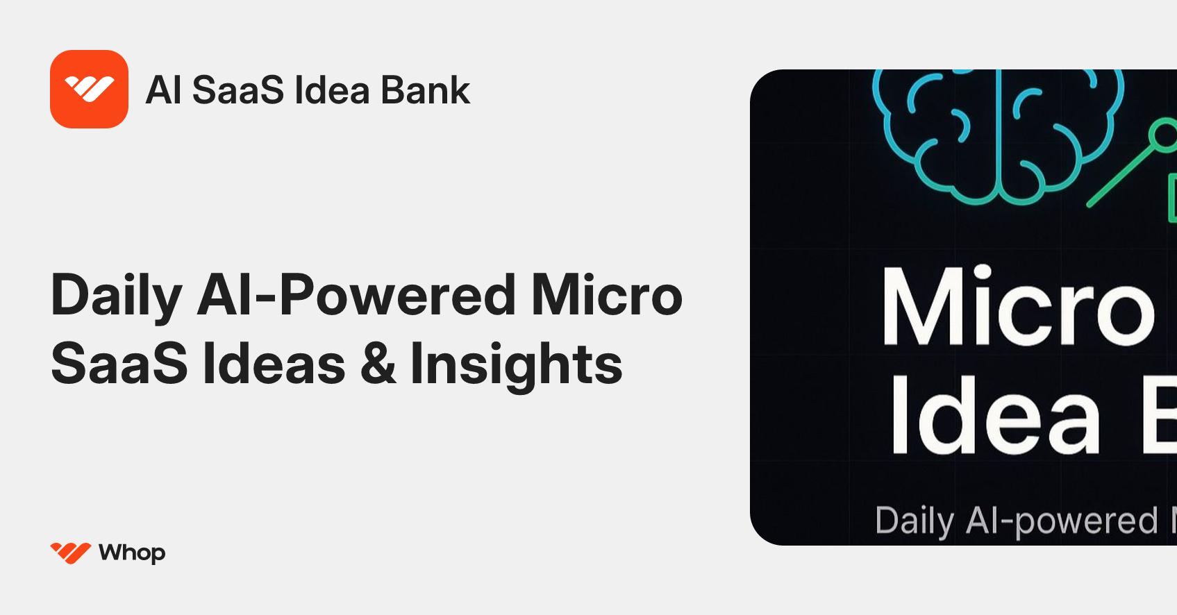 AI SaaS Idea Bank | Whop