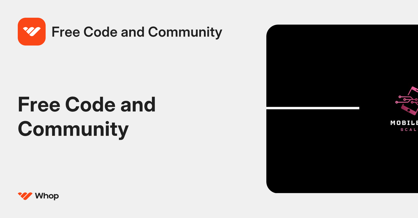 Free Code and Community | Whop