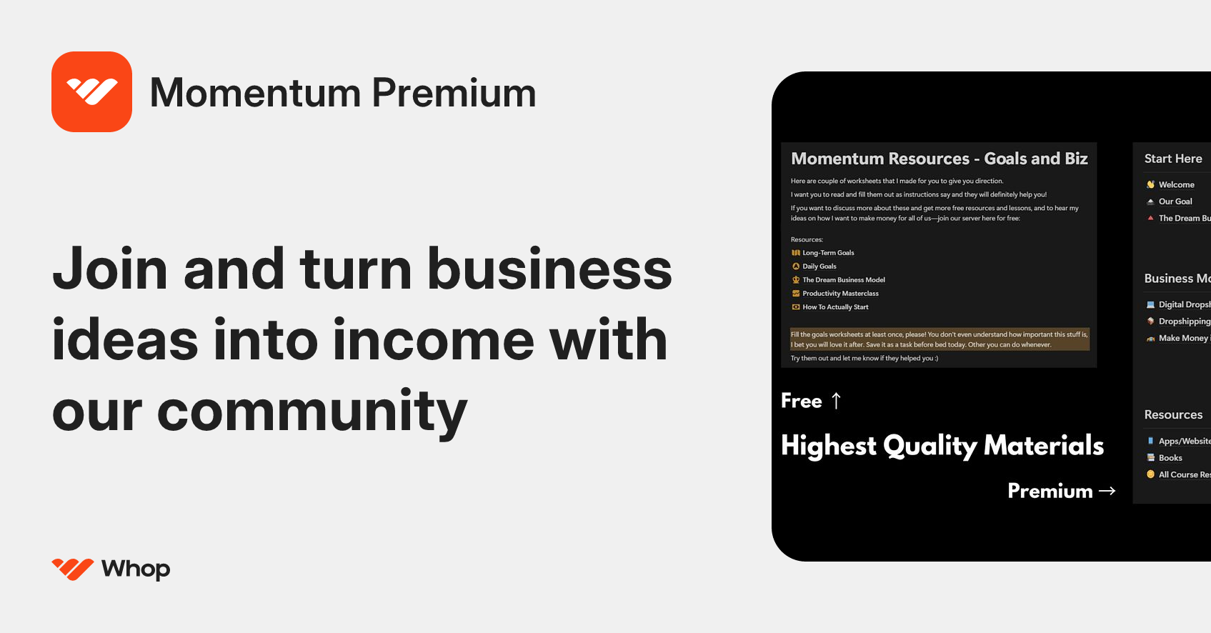 Momentum Premium | Whop