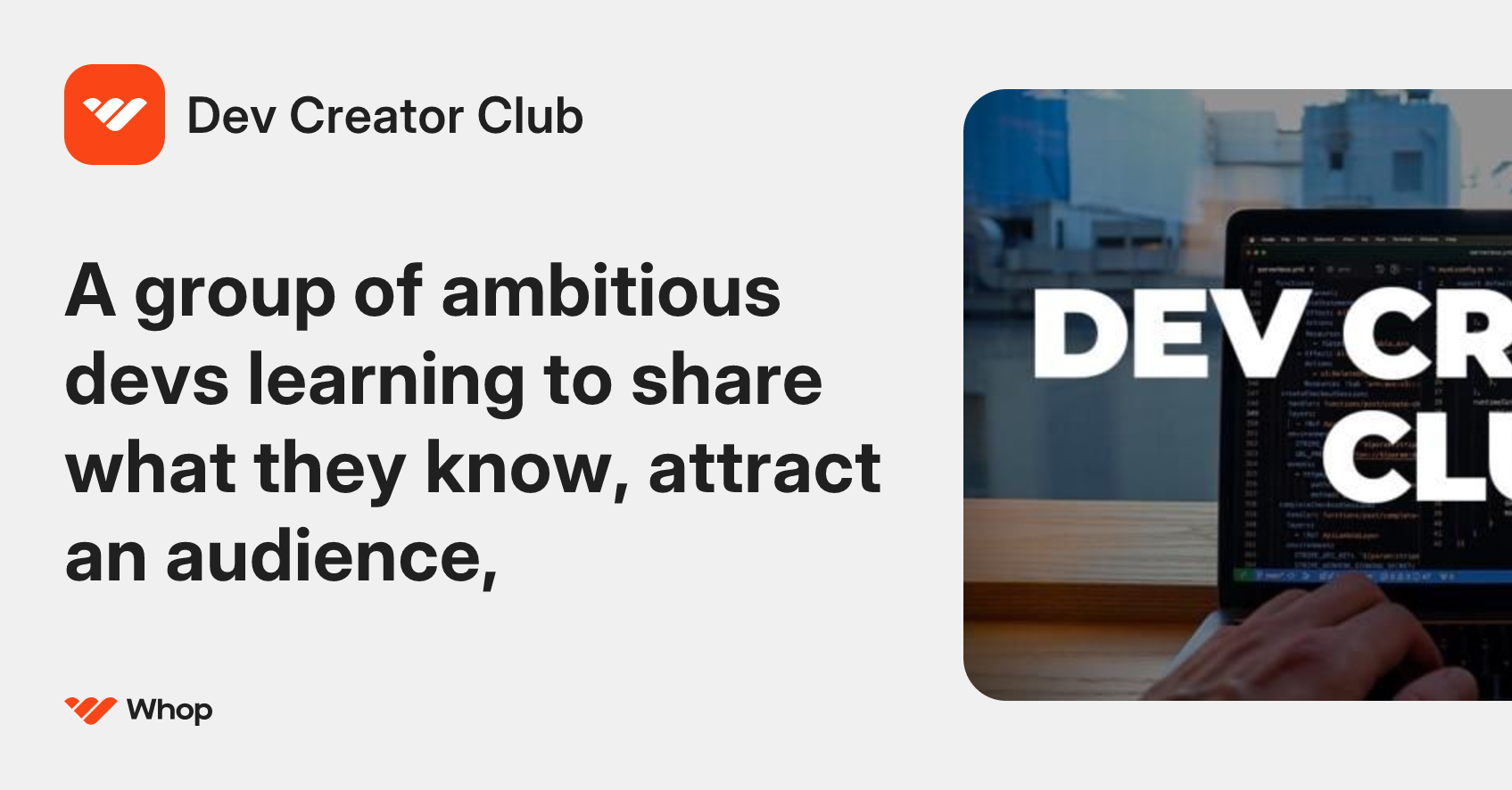 Dev Creator Club | Whop