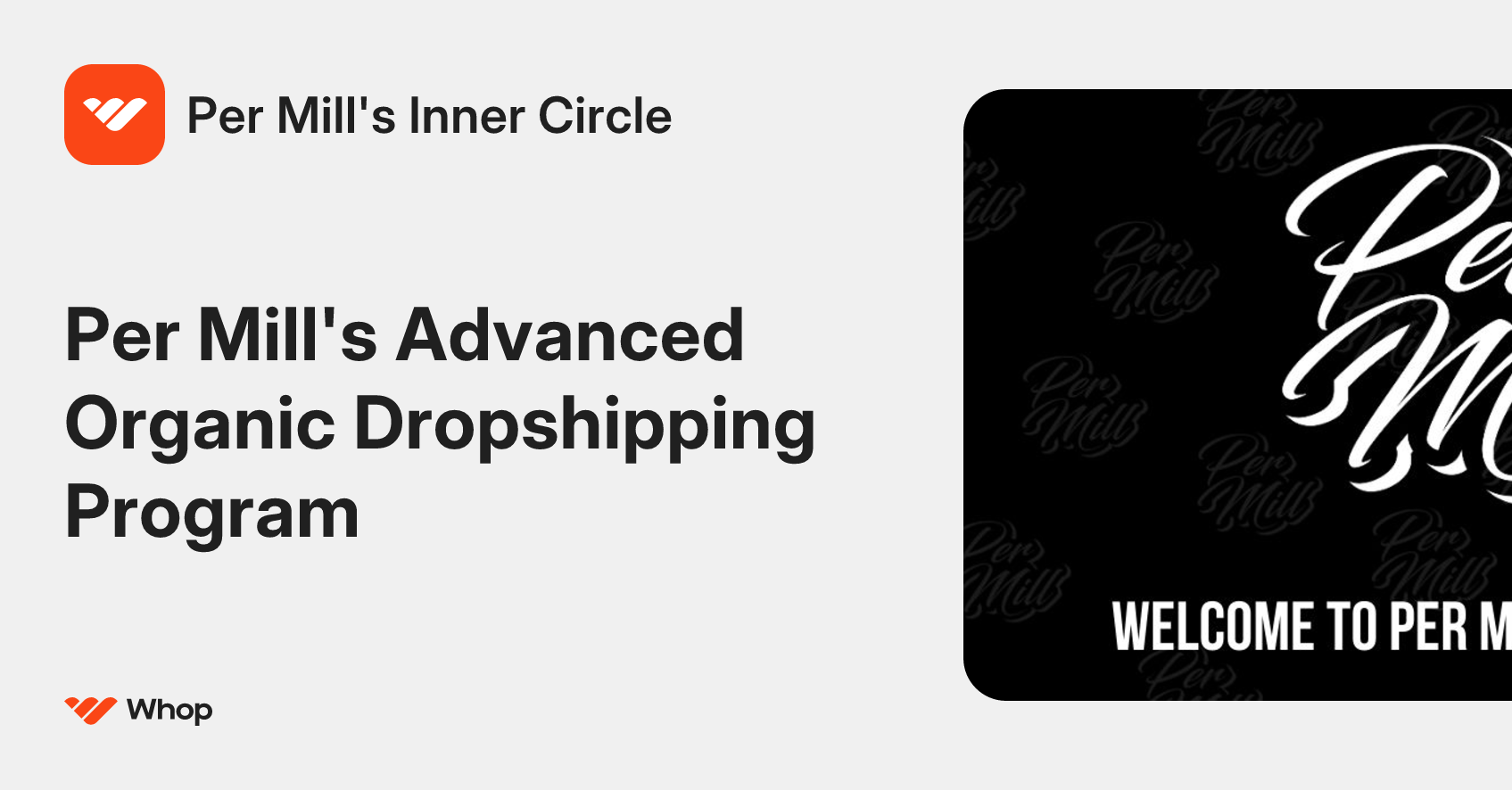 Per Mill's Inner Circle | Whop