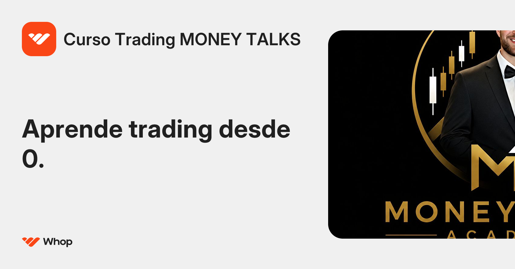 Curso Trading MONEY TALKS | Whop