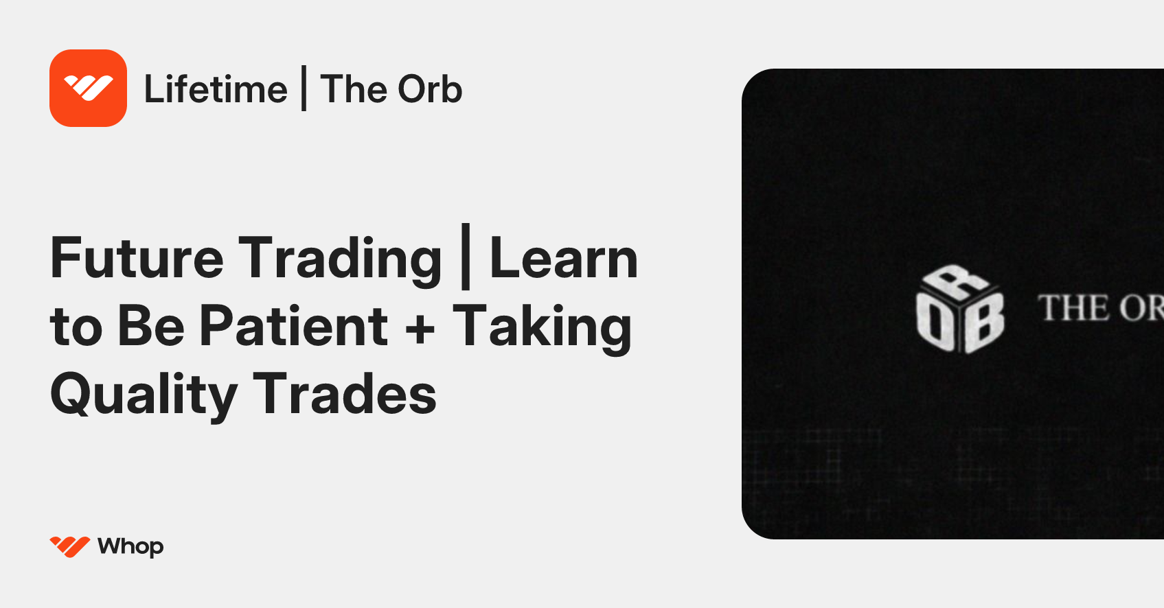 Lifetime | The Orb | Whop