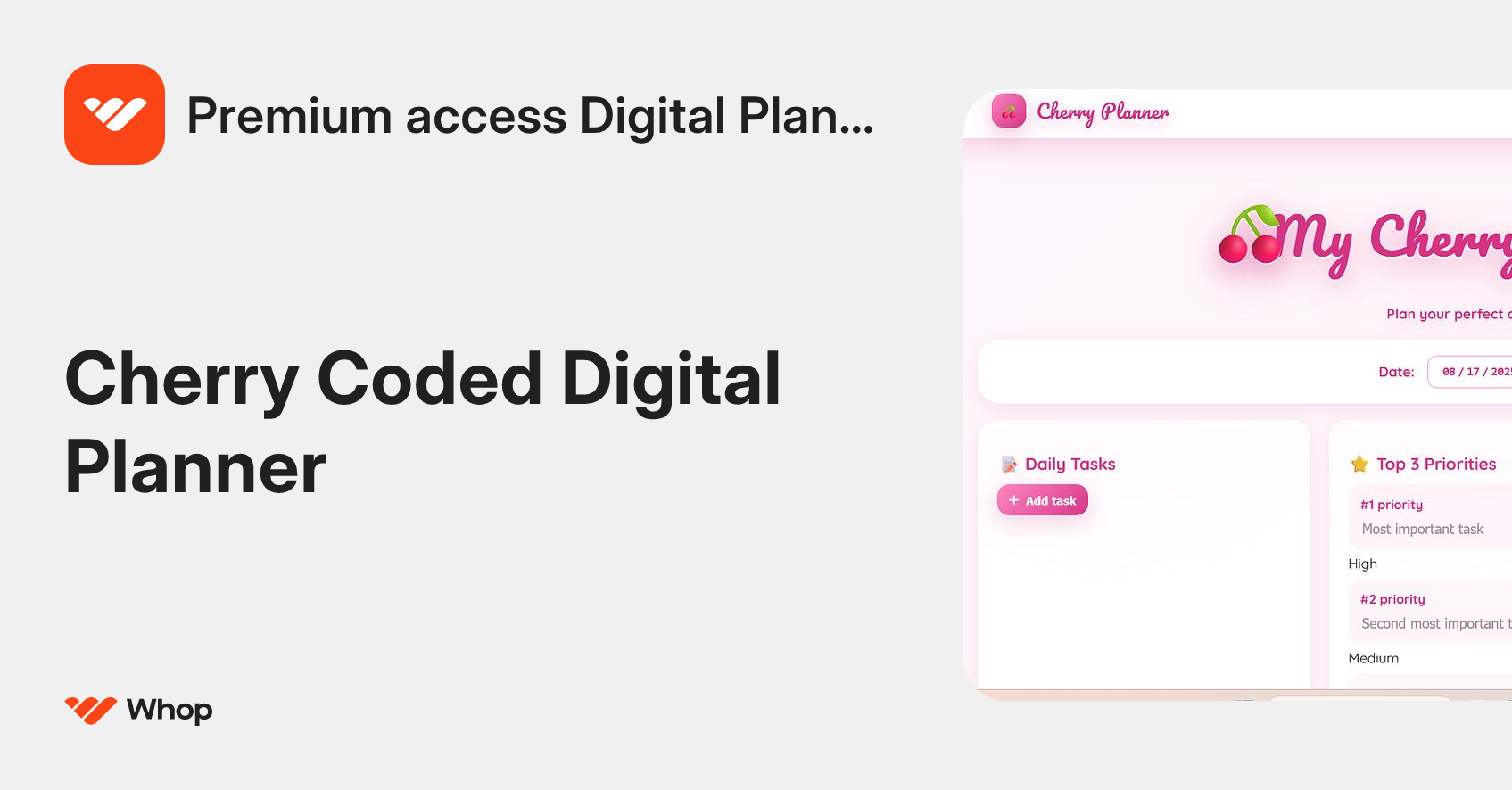 Premium access Digital Planner | Whop