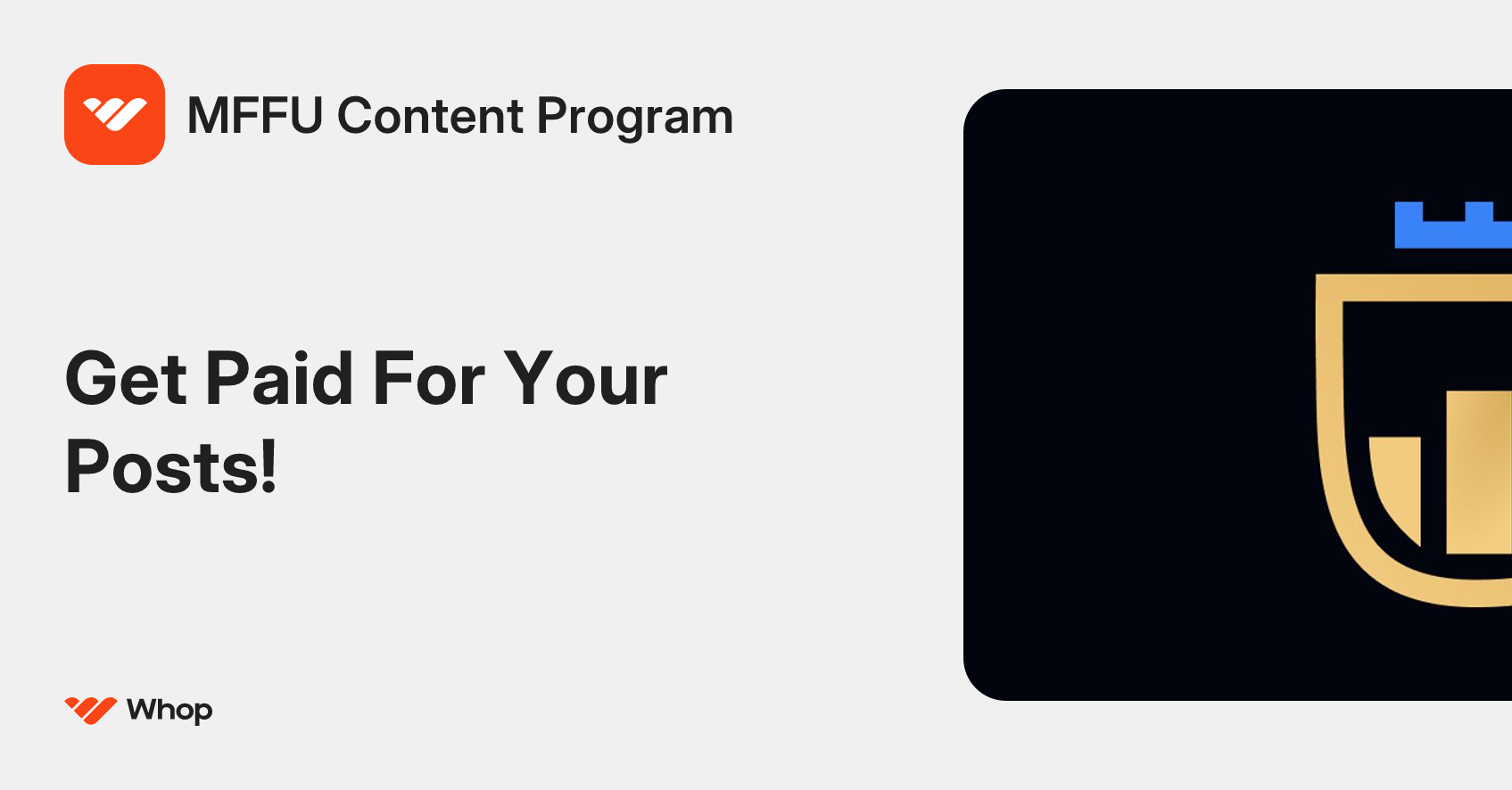 MFFU Content Program | Whop