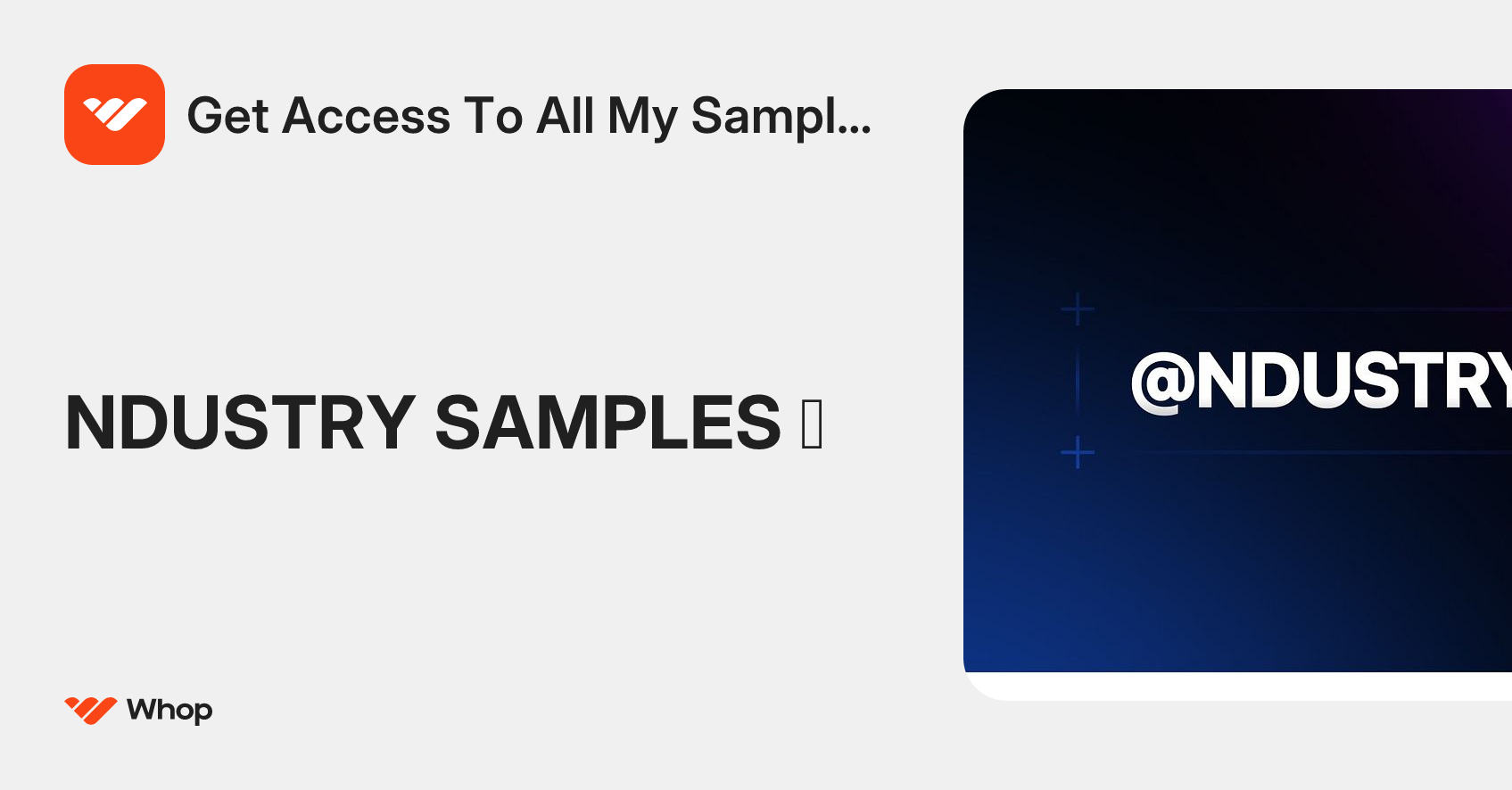 Get Access To All My Samples! | Whop