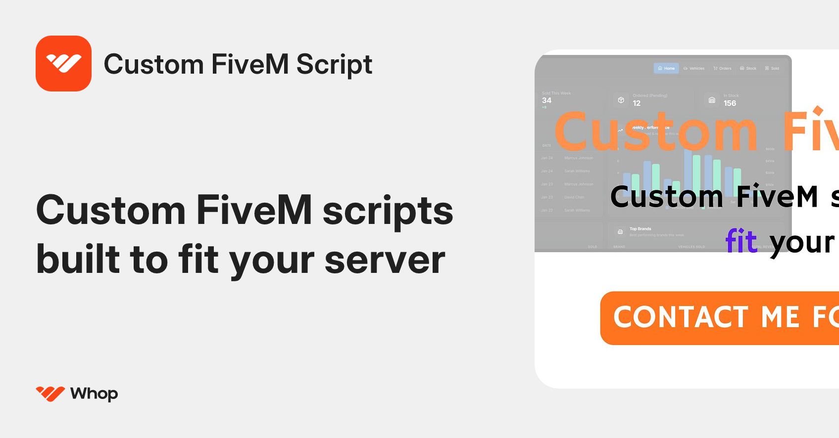 Custom FiveM Script | Whop