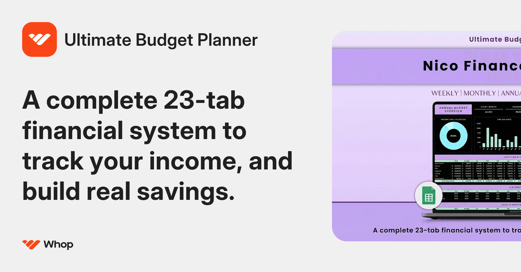 Ultimate Budget Planner | Whop