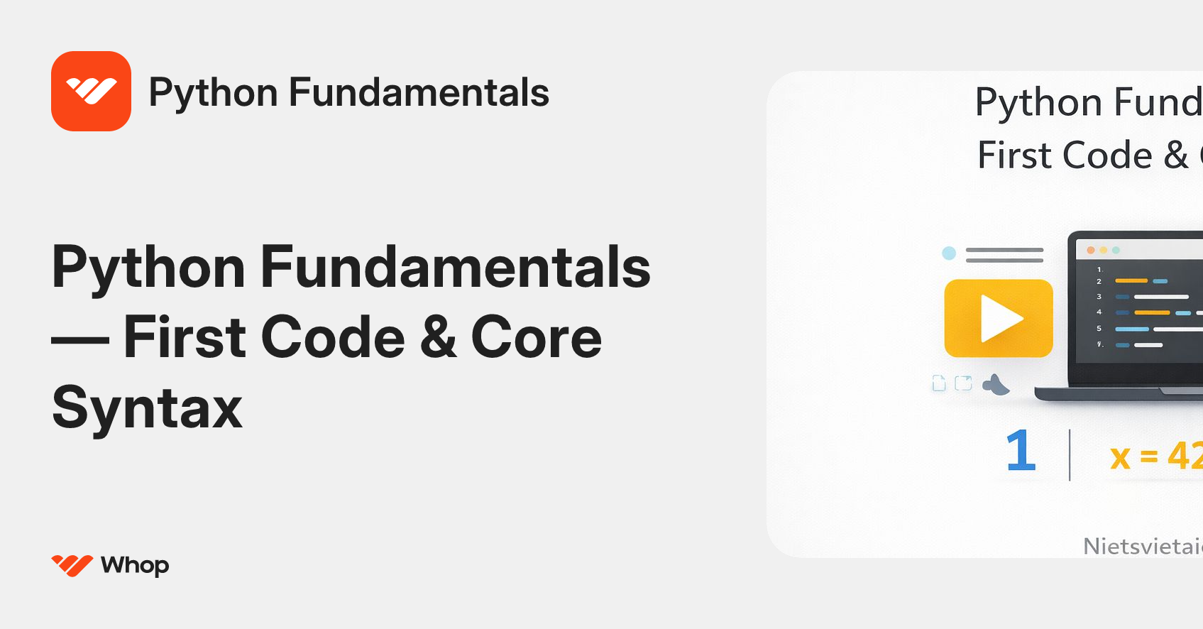 Python Fundamentals | Whop