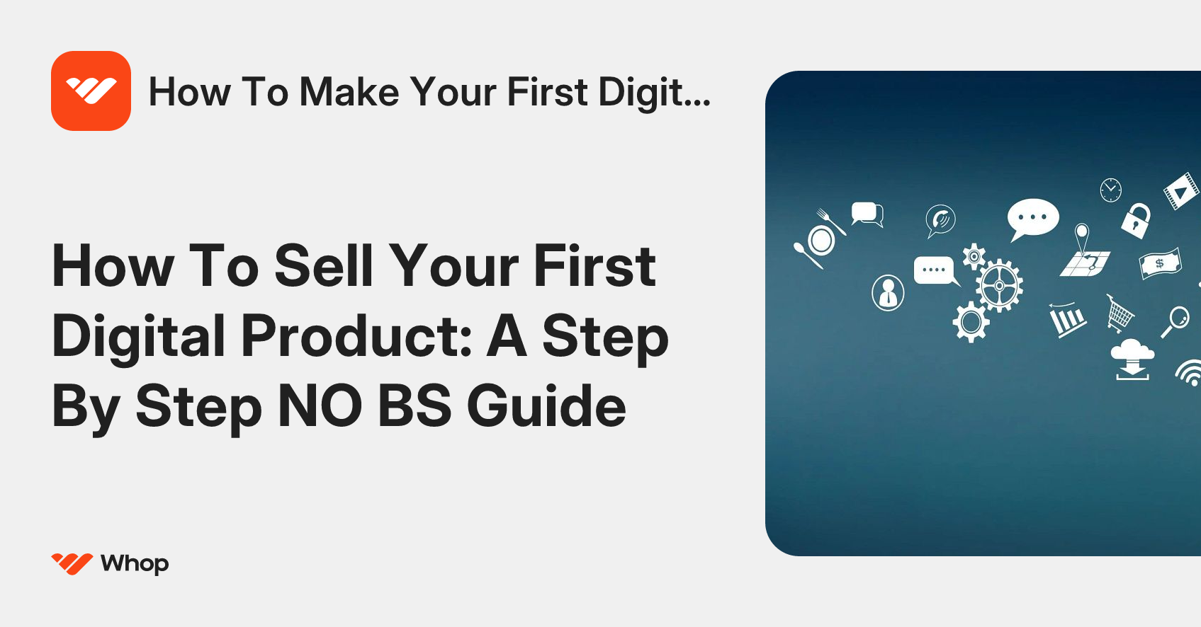 No BS: First Digital Sale | Whop