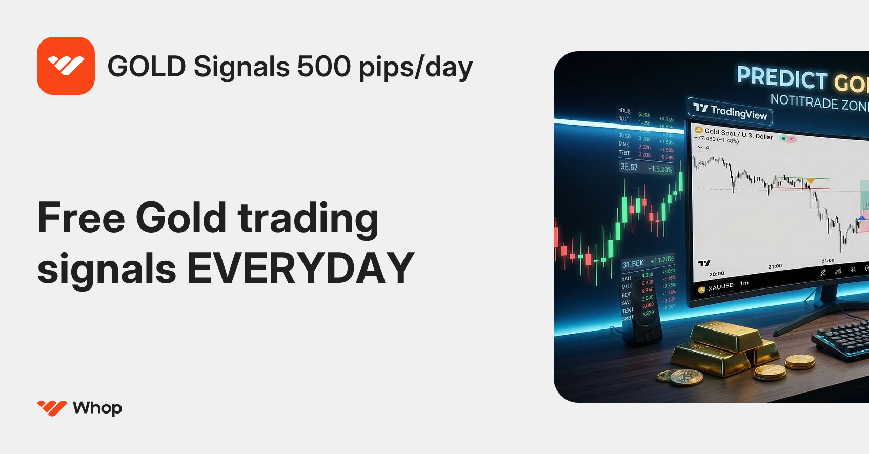 GOLD Signals 500 pips/day | Whop