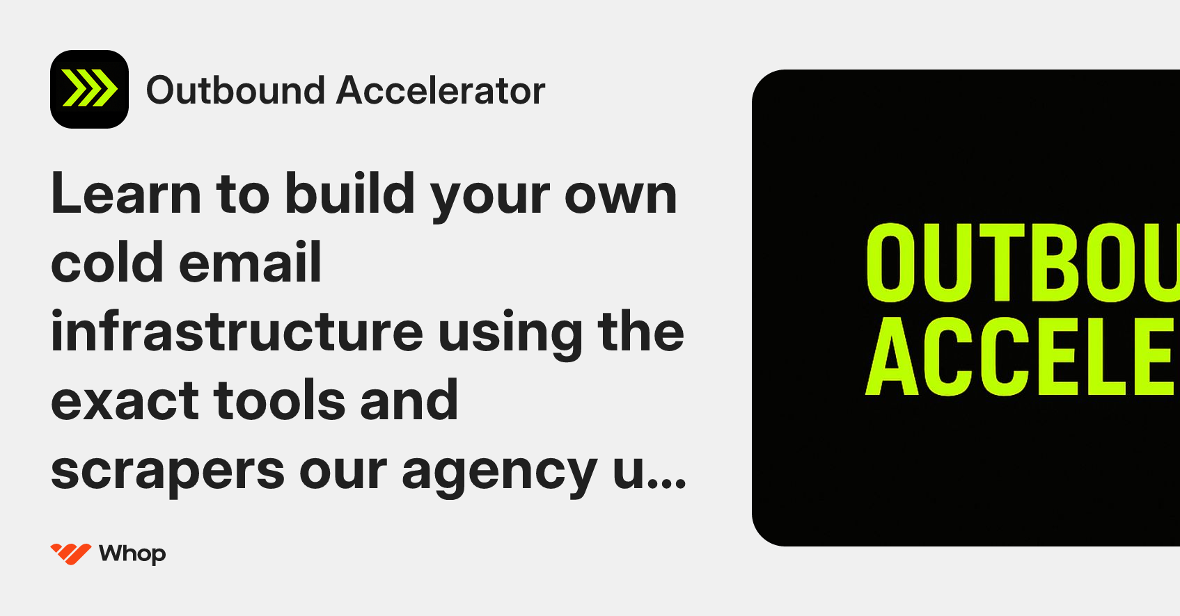 Outbound Accelerator | Whop
