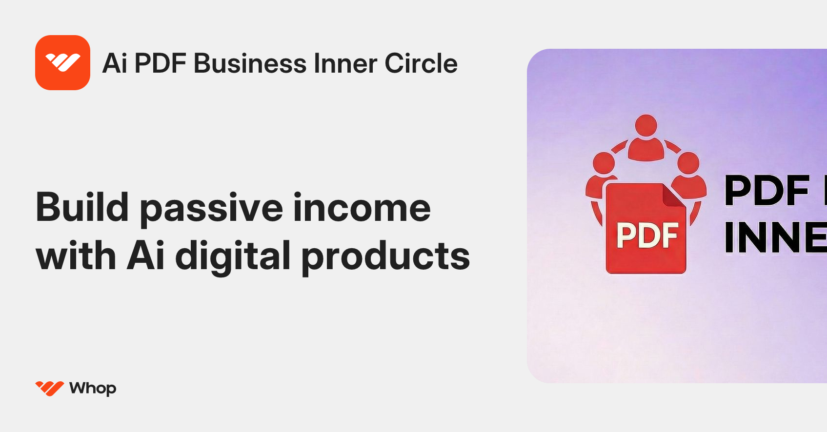 Ai PDF Business Inner Circle | Whop