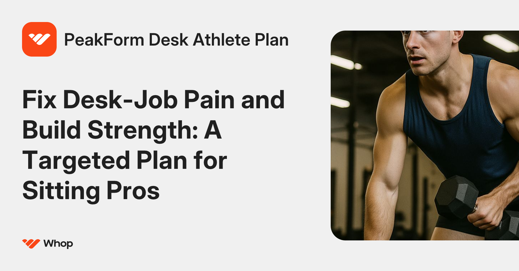 PeakForm Desk Athlete Plan | Whop