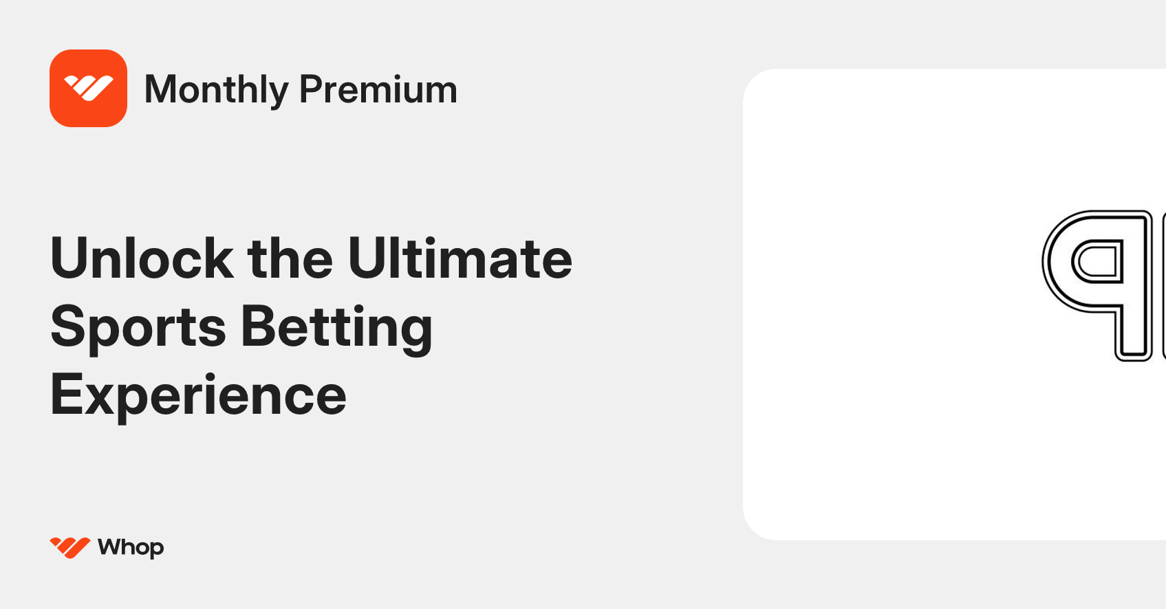 Monthly Premium | Whop