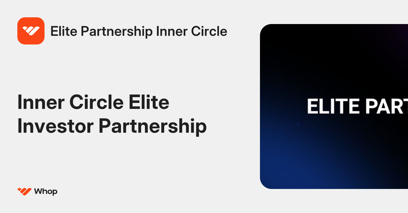 Elite Partnership Inner Circle | Whop