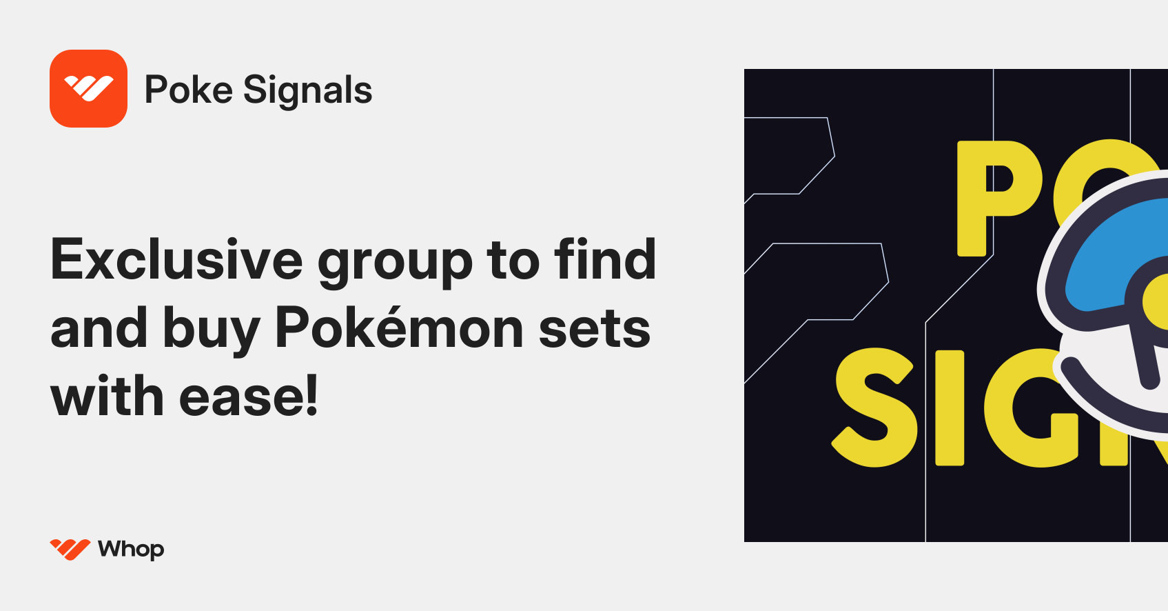 Poke Signals community preview showing Pokémon set alerts and deals