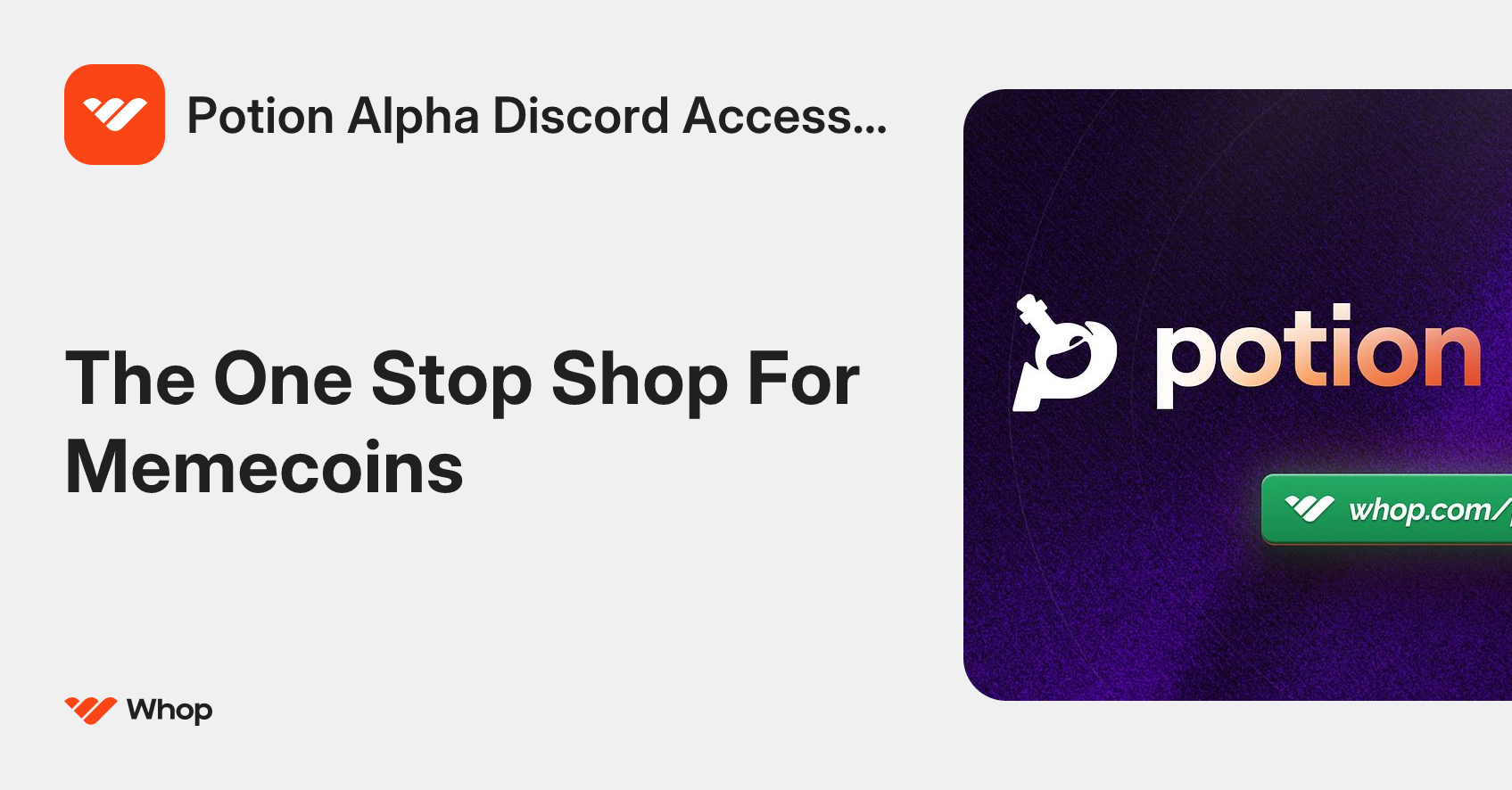 Potion Alpha Discord Access (Crypto) | Whop