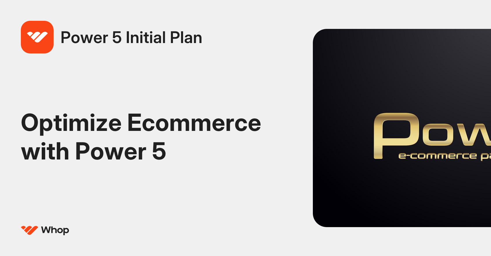 Power 5 Initial Plan | Whop