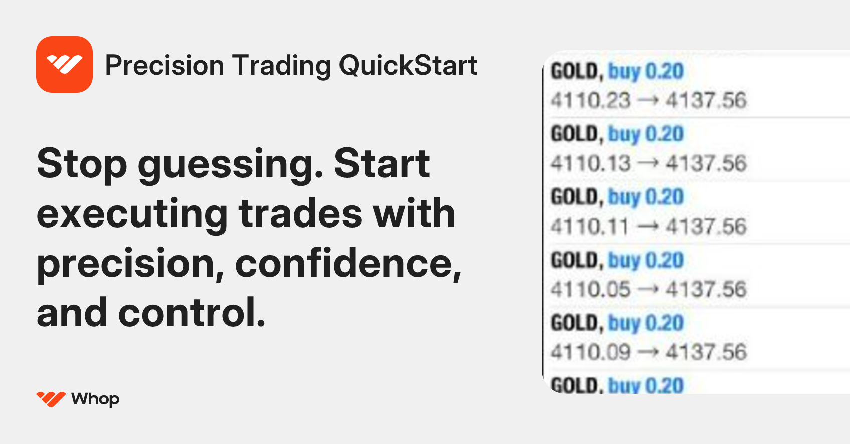 Precision Trading QuickStart | Whop