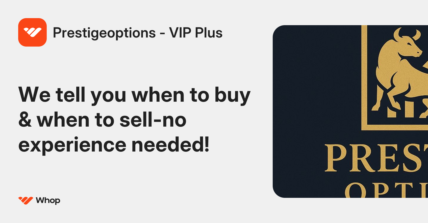 Prestigeoptions - VIP Plus | Whop
