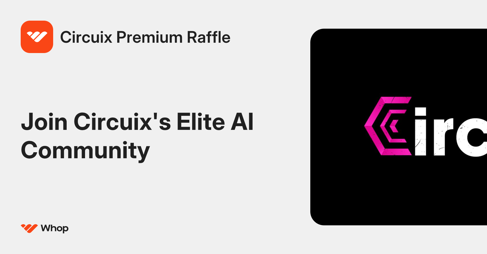 Circuix Premium Raffle | Whop