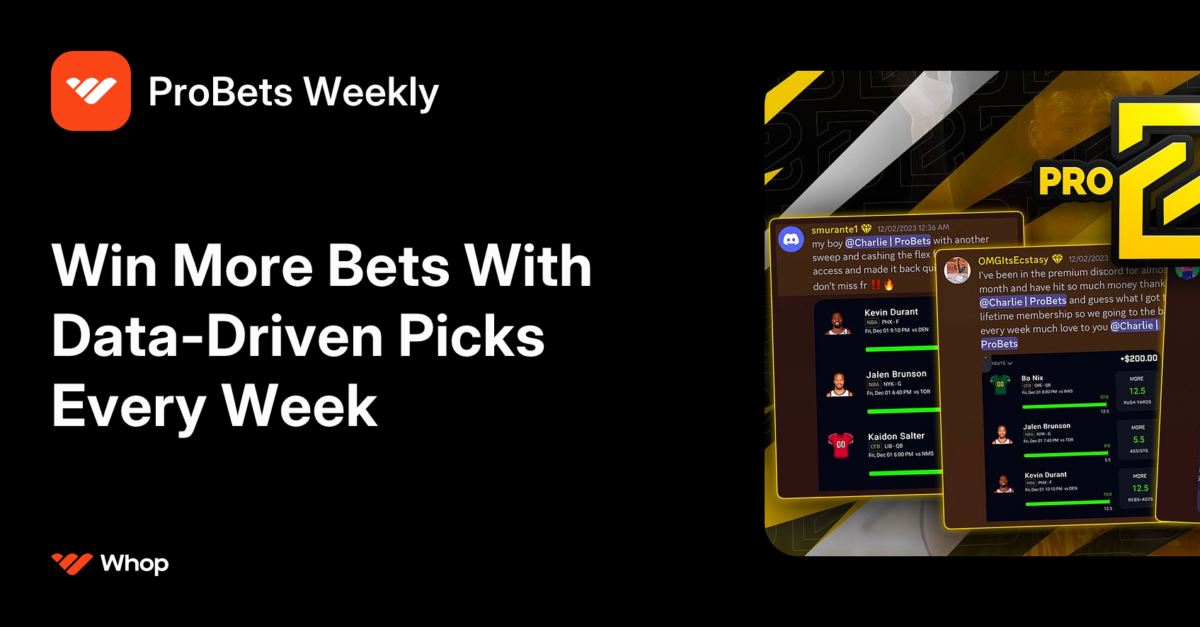 ProBets Weekly | Whop