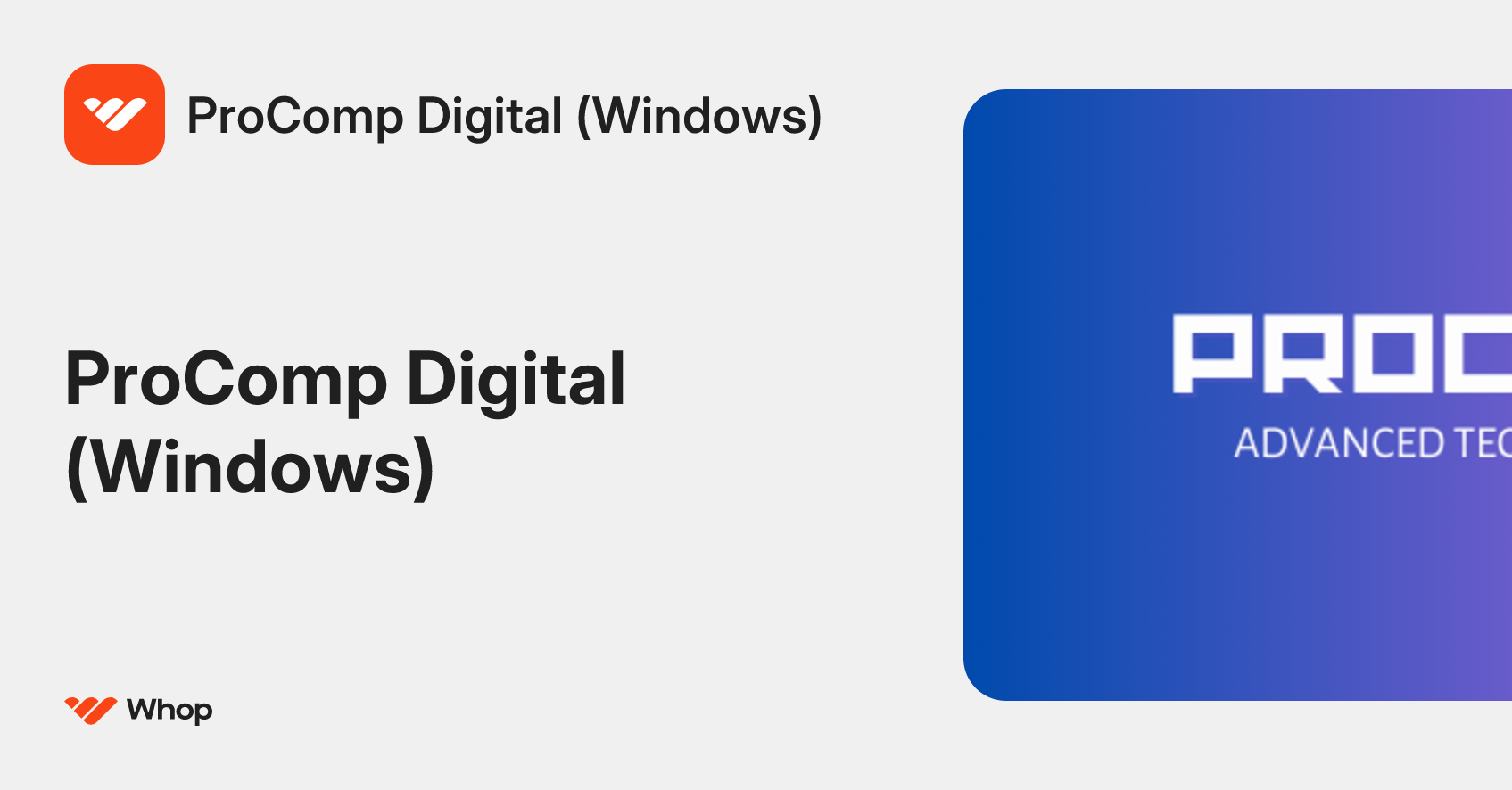 ProComp Digital (Windows)