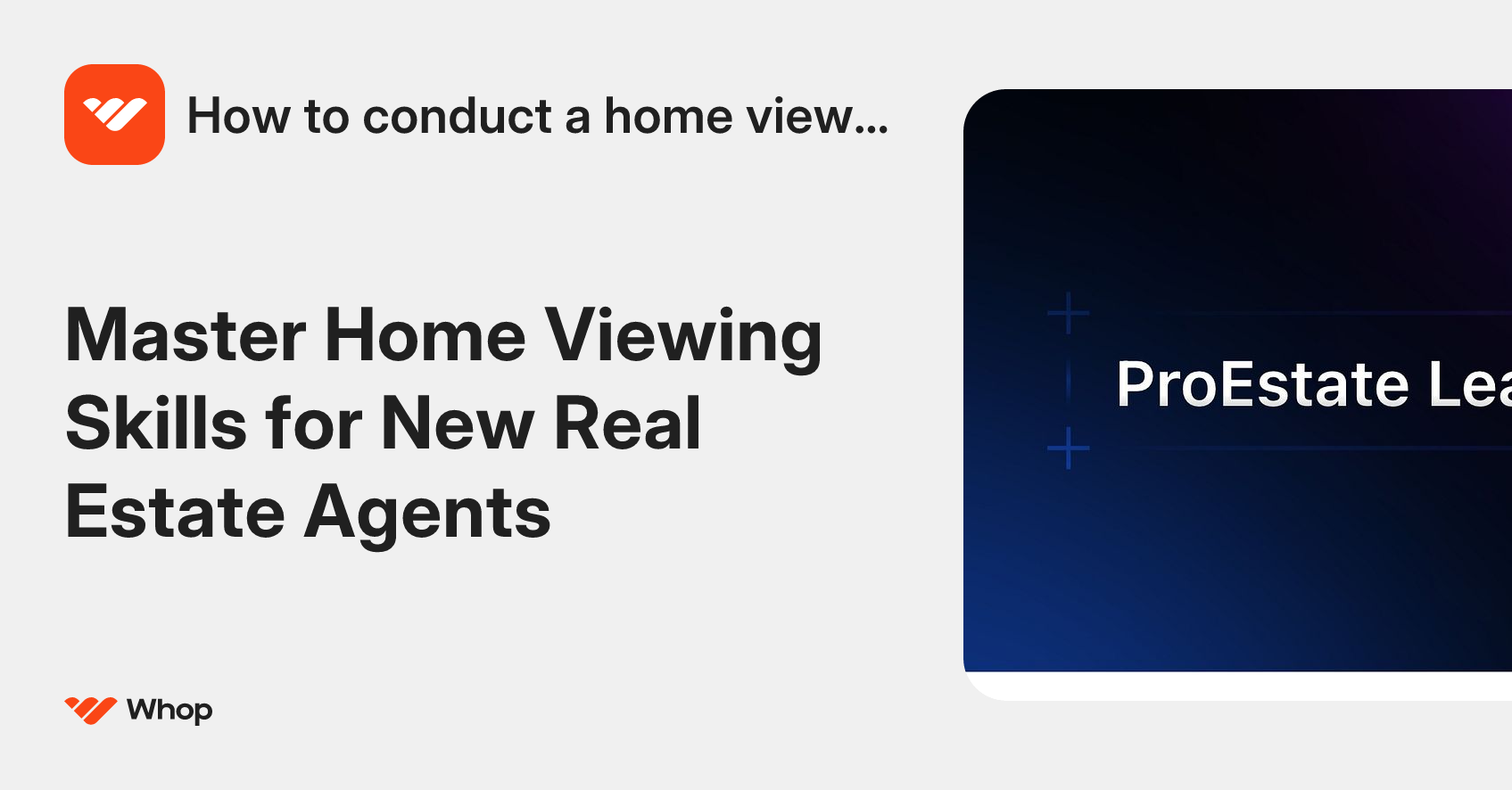 How to conduct a home viewing