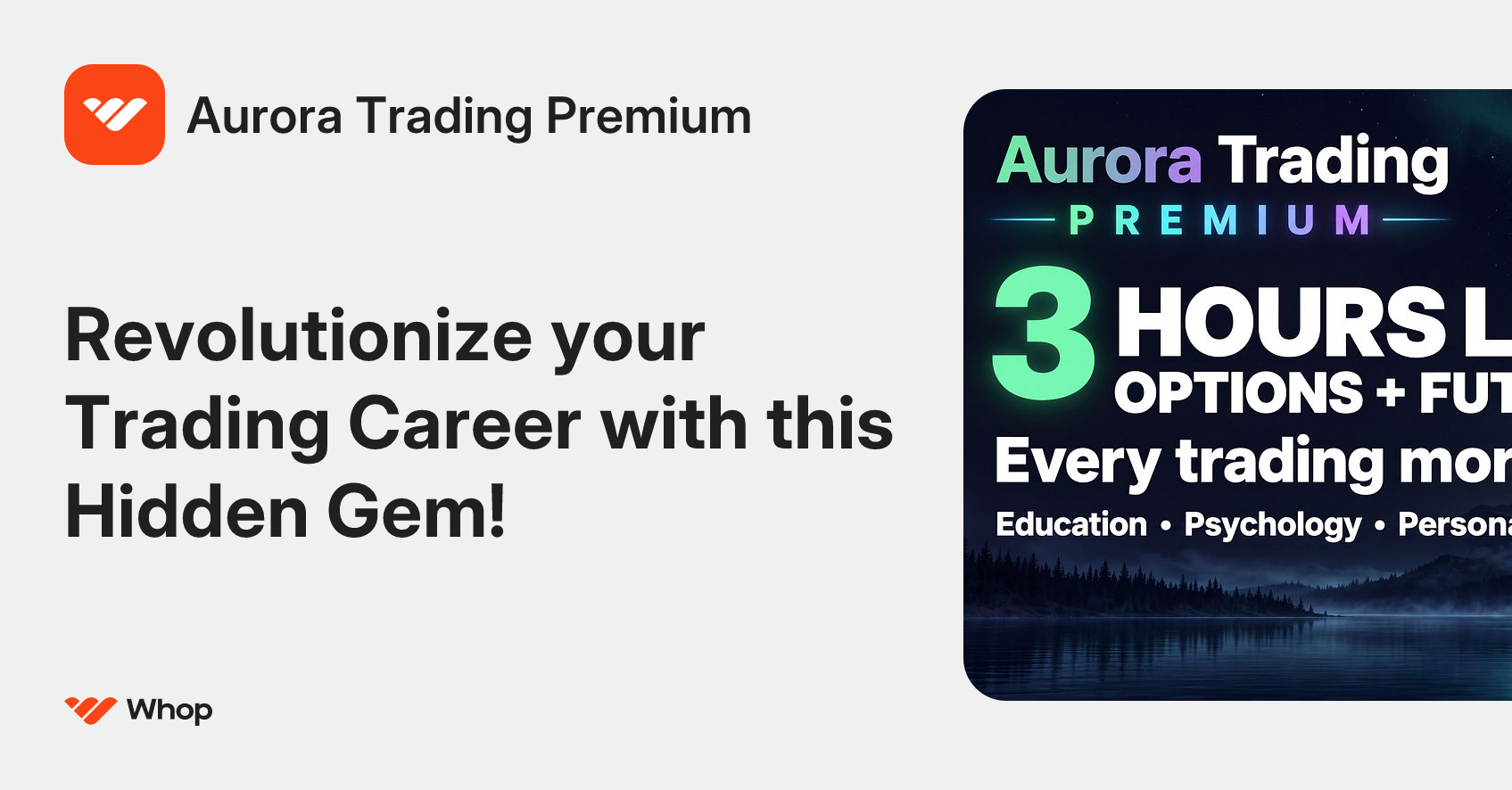 Aurora Trading Premium | Whop