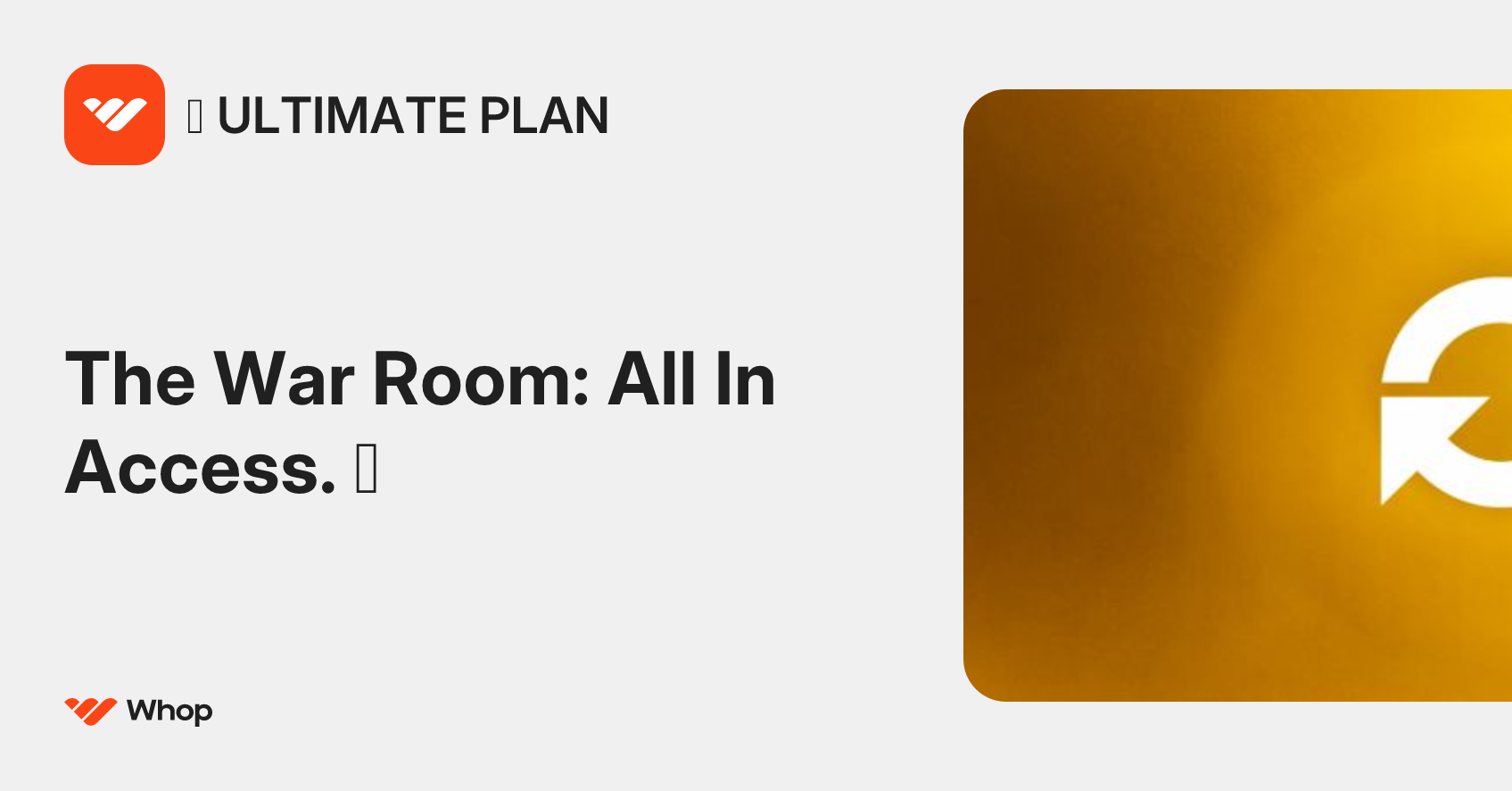 🔱 ULTIMATE PLAN | Whop