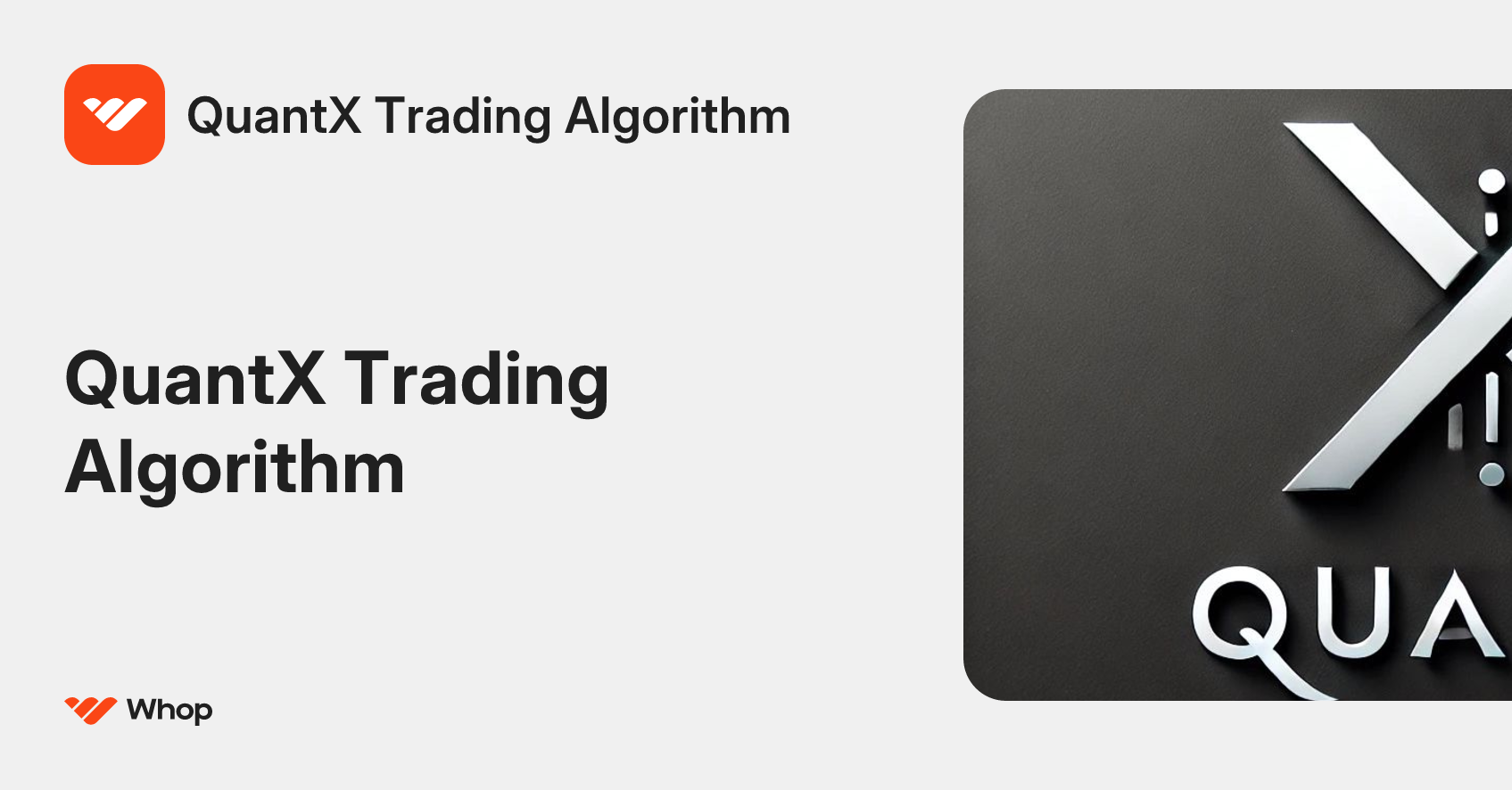 QuantX Trading Algorithm | Whop