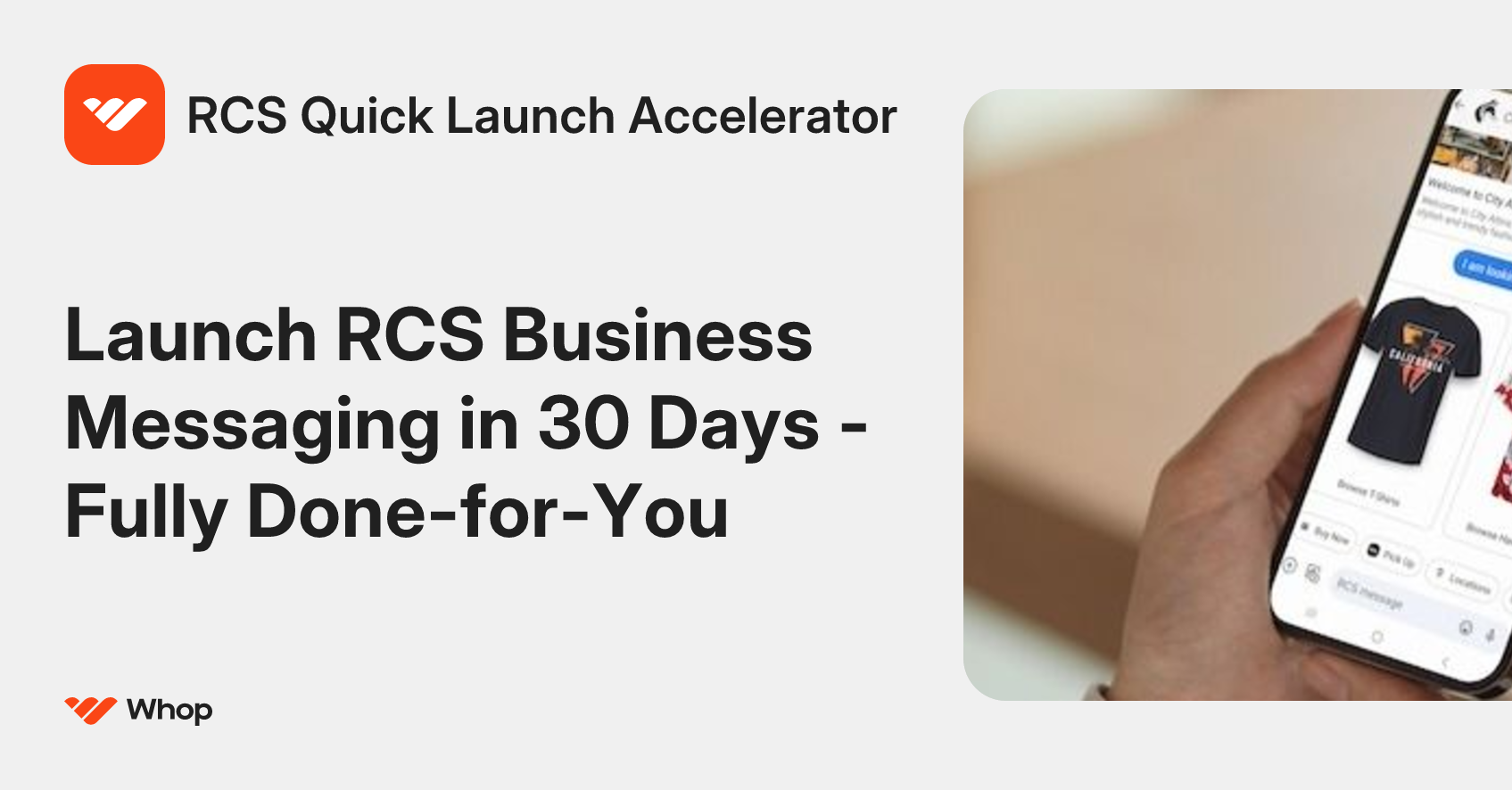 RCS Quick Launch Accelerator | Whop
