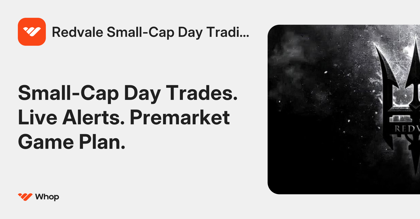 Redvale Small-Cap Day Trading Room | Whop