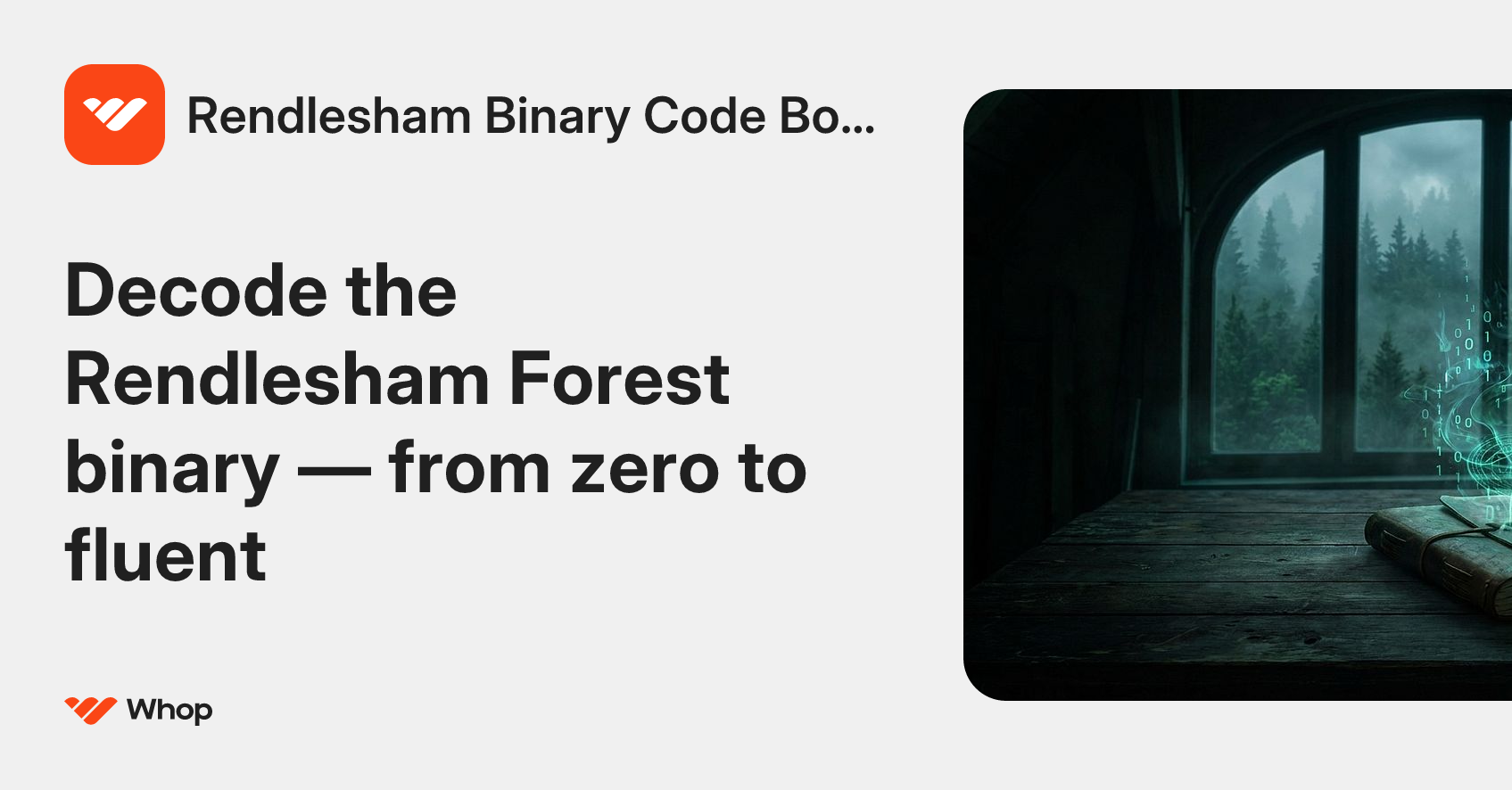 Rendlesham Binary Code Bootcamp | Whop