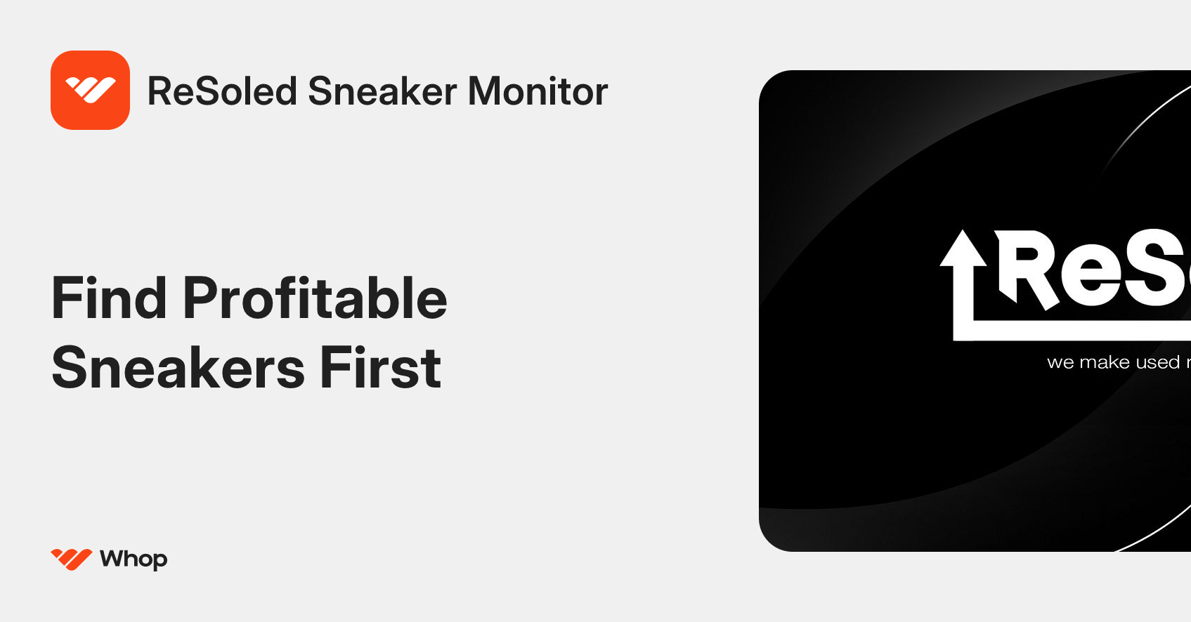 ReSoled Sneaker Monitor | Whop